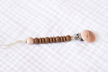 Wooden Pacifier Clip | Taupe - LUXE + RO