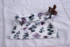 Pacifier Snap Blanket | Eucalyptus Lovey - LUXE + RO