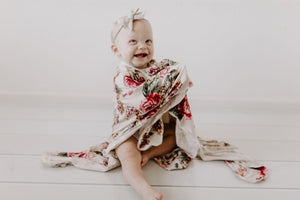Baby Blanket | Vintage Floral Print - LUXE + RO
