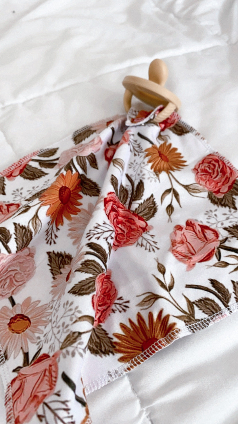Pacifier Snap Blanket | Wildflower Print Lovey