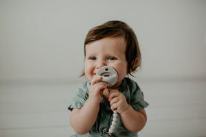 The LUXIE | Light Grey Pacifier - LUXE + RO