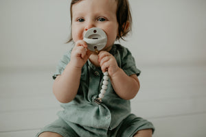 The LUXIE | Light Grey Pacifier - LUXE + RO