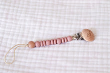 Wooden Pacifier Clip | Soft Pink Blush - LUXE + RO