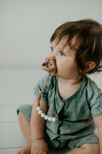The LUXIE | Deep Almond Pacifier - LUXE + RO