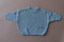 Comfy Knitted Sweater | Cadet Blue