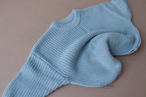 Comfy Knitted Sweater | Cadet Blue