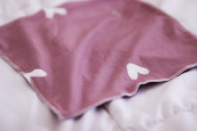 Pacifier Snap Blanket | Pink Heart Lovey - LUXE + RO
