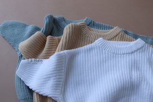 Comfy Knitted Sweater | White