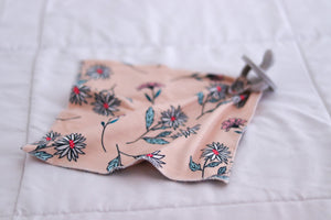 Pacifier Snap Blanket | Flower Print Lovey - LUXE + RO