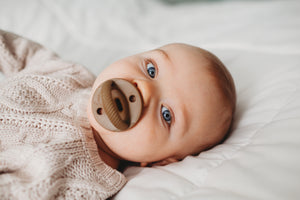 The LUXIE | Taupe Pacifier - LUXE + RO