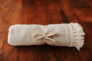 Baby Blanket | 100% Cotton with Tassels - LUXE + RO